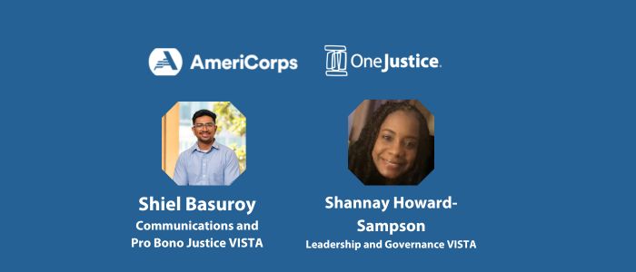 AmeriCorps VISTAs Shiel Basuroy and Shannay Howard-Sampson