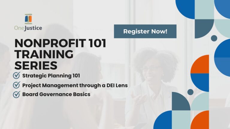 2024 NonProfit 101 Training Series banner